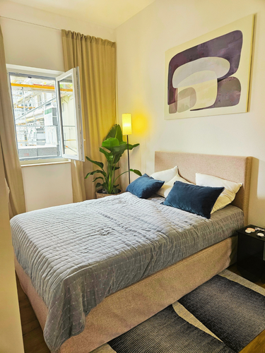 Musterapartment-Schlafzimmer